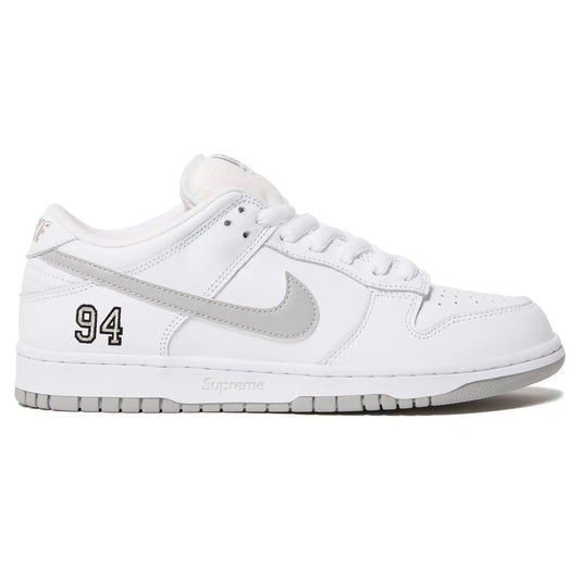 Dunk Low White Supreme x SB